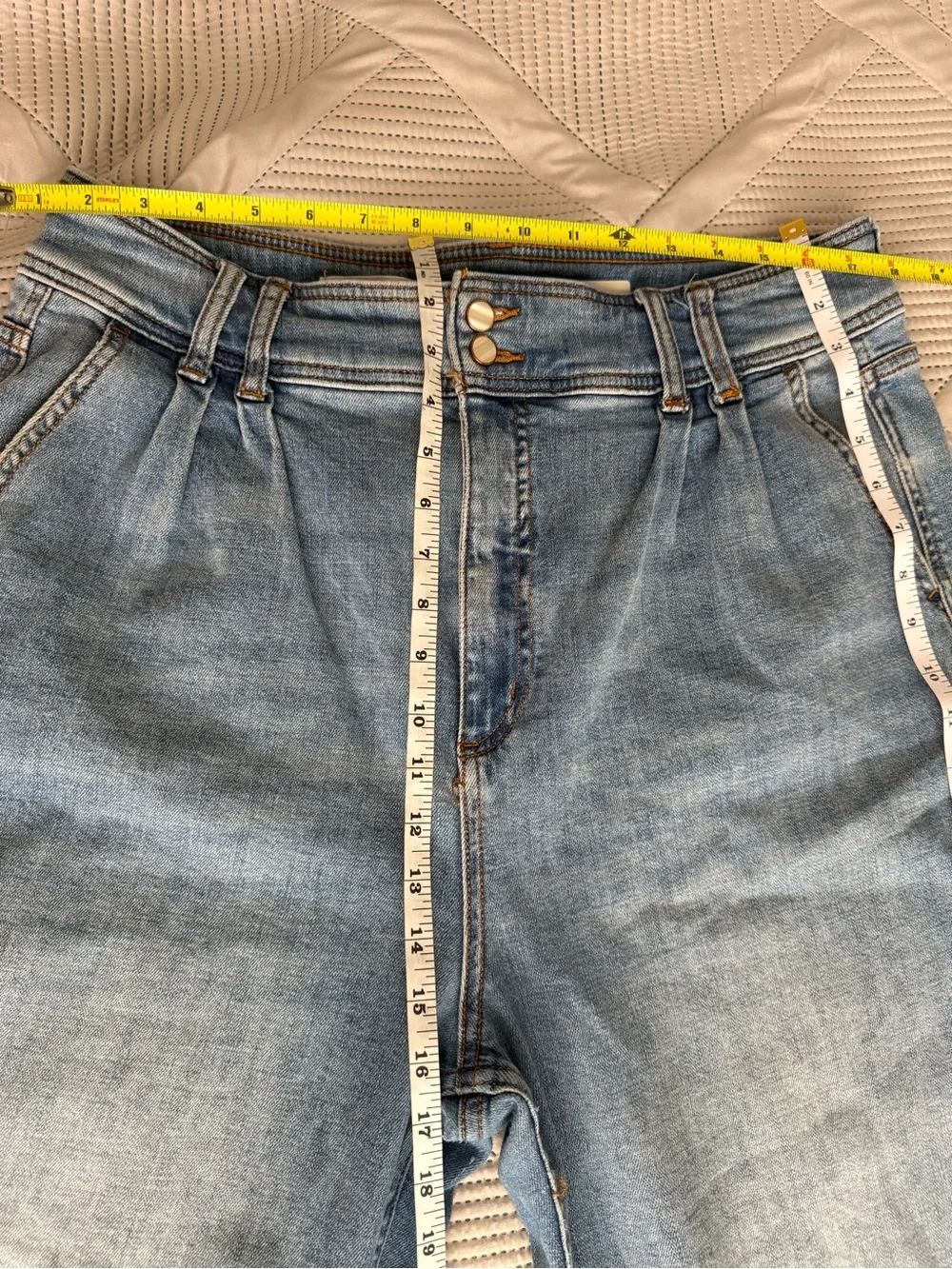 Pilcro Anthropologie Barrel Leg Jeans Women’s US 32 Light Wash High Rise Denim - Picture 13 of 14
